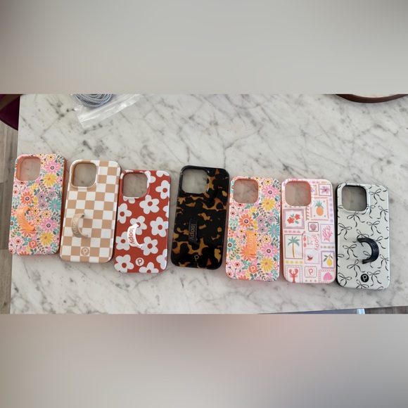 7 piece Loopy Case Floral and Patterned Phone Cases bundle